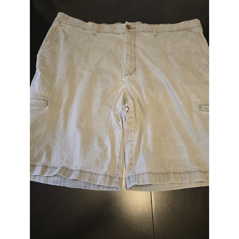 Tommy Bahama Boracay Shorts Men's 42LG Gray Chino Cotton Tencel Stretch Shark